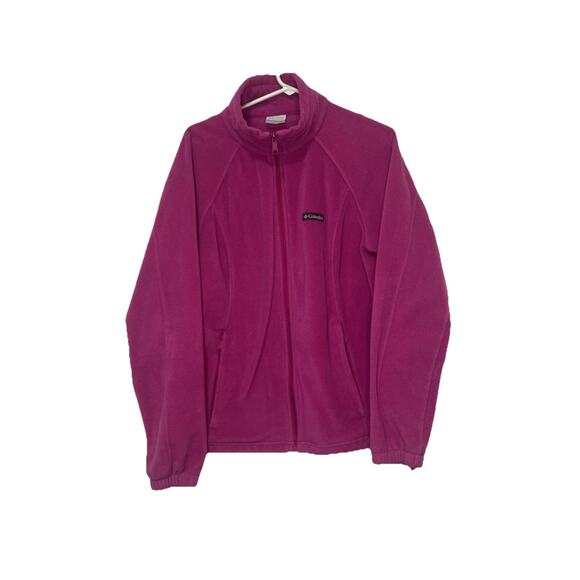 Columbia Benton Springs Fleece Jacket Womens XL Full Zip Pink Outdoor Gorpcore - Picture 1 of 9